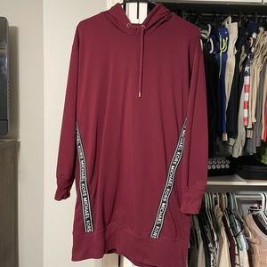Michael Kors Merlot/Burgundy Hoodie Dress size medium